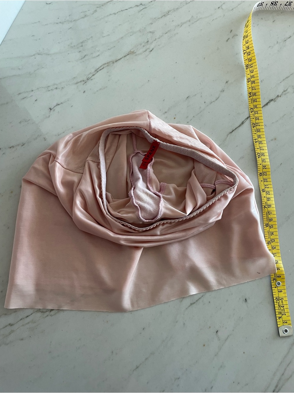 Spanx Skinny Britches Sheer Shaping Power Skort Slip light pink Shaper small S - Picture 12 of 13
